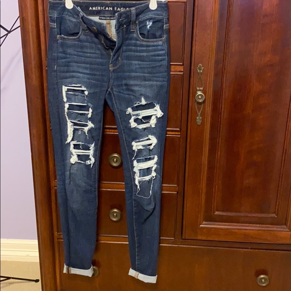 american eagle jeggings size 2